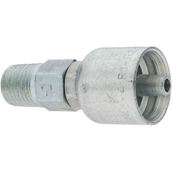 Parker - 1/4 Thread Hydraulic Hose Fitting - -4 Hose Size, 1/4" Hose Diam - Eagle Tool & Supply