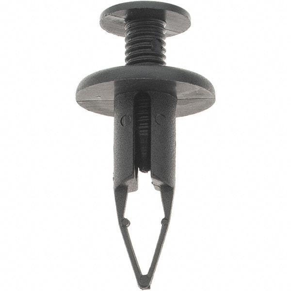 Value Collection - 9mm Hole Diam, Arrow Shank, Nylon Panel Rivet - 26mm Length Under Head, 9mm Material Thickness - Eagle Tool & Supply