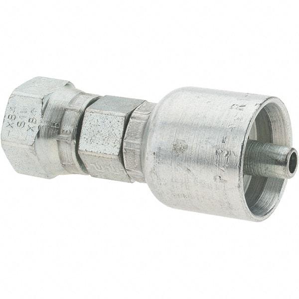 Parker - 1/4 Thread Hydraulic Hose Fitting - -4 Hose Size, 1/4" Hose Diam - Eagle Tool & Supply