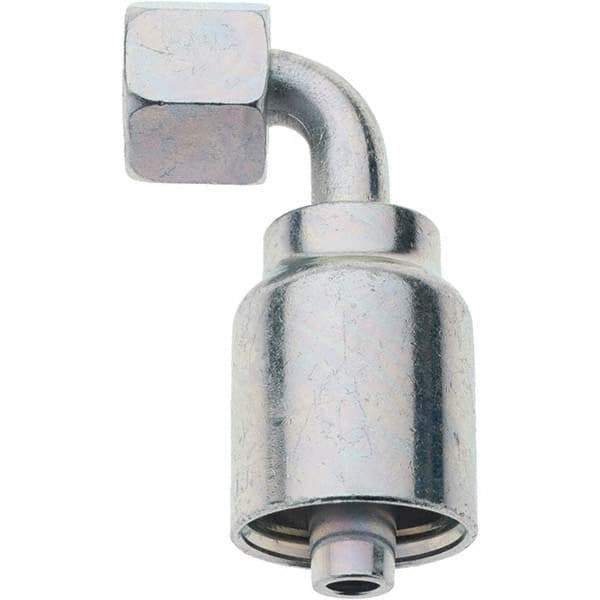Parker - 3/8 Thread Hydraulic Hose Fitting - -6 Hose Size, 3/8" Hose Diam - Eagle Tool & Supply