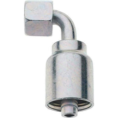 Parker - 3/8 Thread Hydraulic Hose Fitting - -6 Hose Size, 3/8" Hose Diam - Eagle Tool & Supply