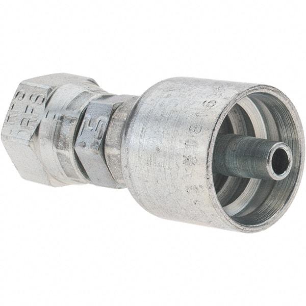 Parker - 1/4 Thread Hydraulic Hose Fitting - -4 Hose Size, 1/4" Hose Diam - Eagle Tool & Supply
