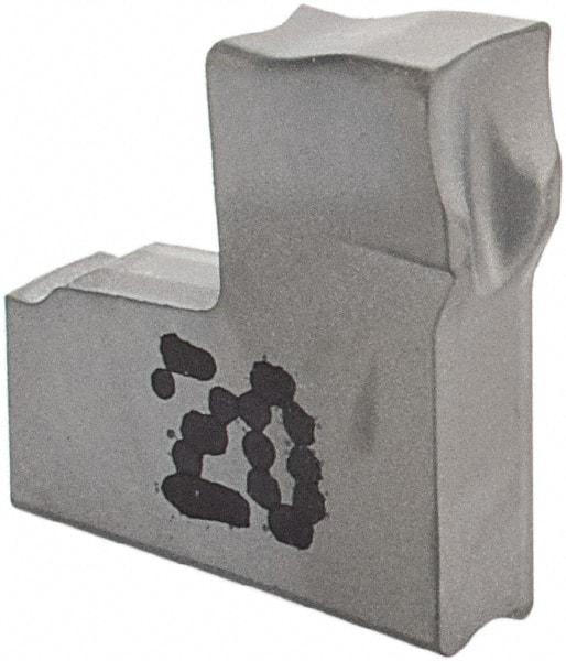 Iscar - TAG2 J IC20 Grade, 0.0787" Cutting Width, Carbide Cutoff Insert - 0° Neutral Lead Angle, 0.0079" Cnr Rad, Single End - Eagle Tool & Supply