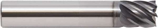 M.A. Ford - 1", 1" LOC, 1" Shank Diam, 4" OAL, 7 Flute, Solid Carbide Square End Mill - Single End, ALtima Blaze Finish, 38° Helix, Centercutting, Right Hand Cut, Right Hand Flute, Series 180 - Eagle Tool & Supply