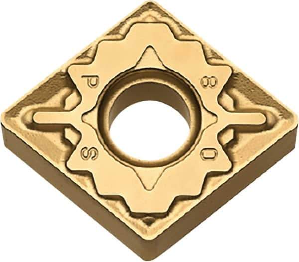 Kyocera - CNMG431 PS Grade CA5515 Carbide Turning Insert - TiCN/Al2O3/TiN Finish, 80° Diamond, 1/2" Inscr Circle, 3/16" Thick, 1/64" Corner Radius - Eagle Tool & Supply