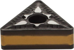 Iscar - TNMG332 PP Grade IC8250 Carbide Turning Insert - TiCN/Al2O3/TiN Finish, 60° Triangle, 3/8" Inscr Circle, 3/16" Thick, 1/32" Corner Radius - Eagle Tool & Supply