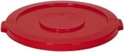 PRO-SOURCE - Round Lid for Use with 32 Gal Round Trash Cans - Red, Plastic, For Huskee Trash Cans - Eagle Tool & Supply