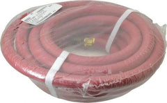 Value Collection - 1/2" ID x 0.812" OD 25' Long Multipurpose Air Hose - MNPT x MNPT Ends, 250 Working psi, 1/2" Fitting, Red - Eagle Tool & Supply