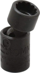 Proto - 1/4" Drive 10mm Standard Universal Impact Socket - 12 Points, 1-13/32" OAL - Eagle Tool & Supply