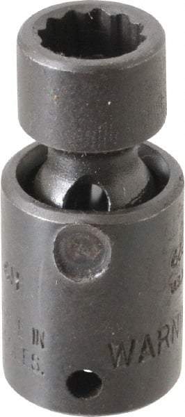 Proto - 1/4" Drive 8mm Standard Universal Impact Socket - 12 Points, 1-19/64" OAL - Eagle Tool & Supply