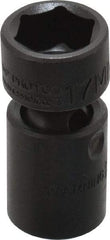 Proto - 3/8" Drive 17mm Standard Universal Impact Socket - 6 Points, 2-3/32" OAL - Eagle Tool & Supply