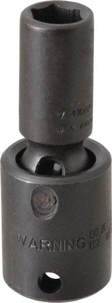 Proto - 3/8" Drive 10mm Deep Universal Impact Socket - 6 Points, 2-1/2" OAL - Eagle Tool & Supply