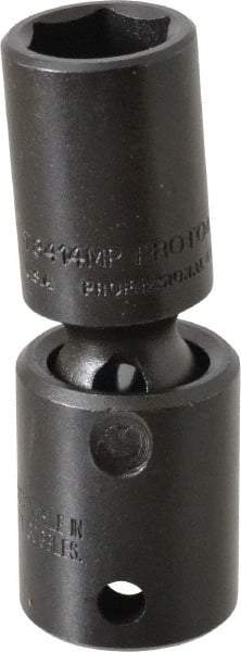 Proto - 3/8" Drive 14mm Deep Universal Impact Socket - 6 Points, 2-19/32" OAL - Eagle Tool & Supply