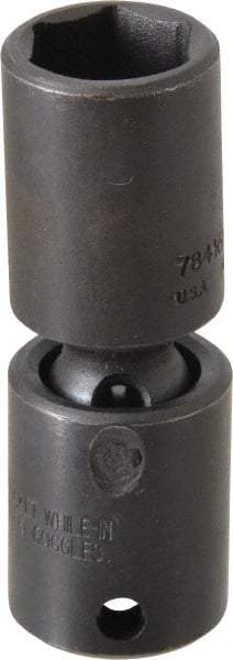 Proto - 3/8" Drive 16mm Deep Universal Impact Socket - 6 Points, 2-11/16" OAL - Eagle Tool & Supply