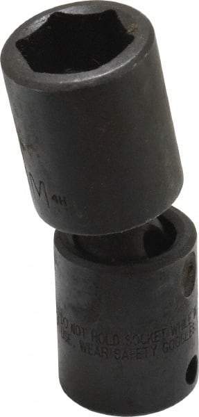 Proto - 3/8" Drive 17mm Deep Universal Impact Socket - 6 Points, 2-11/16" OAL - Eagle Tool & Supply