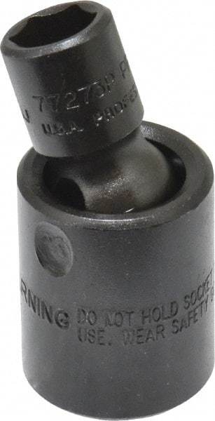 Proto - 3/8" Drive 3/8" Standard Universal Impact Socket - 6 Points, 1-29/32" OAL - Eagle Tool & Supply