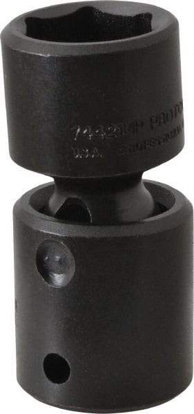 Proto - 1/2" Drive 21mm Standard Universal Impact Socket - 6 Points, 2-11/16" OAL - Eagle Tool & Supply