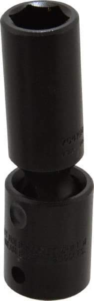 Proto - 1/2" Drive 15mm Deep Universal Impact Socket - 6 Points, 3-1/2" OAL - Eagle Tool & Supply