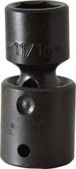 Proto - 1/2" Drive 11/16" Standard Universal Impact Socket - 6 Points, 2-19/32" OAL - Eagle Tool & Supply