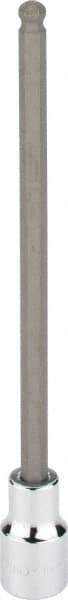 Blackhawk by Proto - 3/8" Drive, 1/4" Hex Bit Socket - 6" OAL, 5-23/64" Bit Length, Ball End - Eagle Tool & Supply