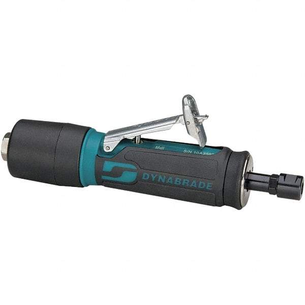 Dynabrade - 1/4" Collet, Straight Handle, Air Straight Die Grinder - 30,000 RPM, Rear Exhaust, 23 CFM, 0.4 hp, 90 psi, 1/4 NPT Inlet - Eagle Tool & Supply