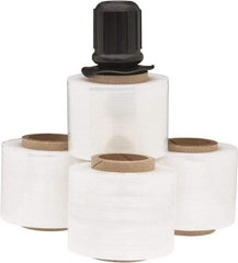 Stretch Associates - 3" x 700' 120 Gauge Clear Bundling Stretch Film with Dispenser - 4 Piece, 120 Gauge, Clear - Eagle Tool & Supply