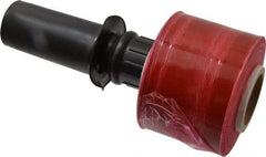 Stretch Associates - 3" x 1,000' 80 Gauge Red Bundling Stretch Film with Dispenser - 4 Piece, 80 Gauge, Red - Eagle Tool & Supply