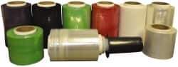 Stretch Associates - 3" x 1,000' 80 Gauge Black Bundling Stretch Film with Dispenser - 4 Piece, 80 Gauge, Black - Eagle Tool & Supply