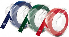 Dymo - Red, Green, Blue Embossing Tape - For DYMO Office Express & Office Mate Embossers - Eagle Tool & Supply