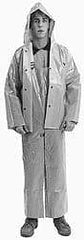 Tingley - Size S, Yellow, Chemical Jacket - 36-38" Chest, Packable Hood - Eagle Tool & Supply