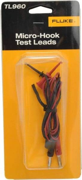 Fluke - Red/Black Electrical Test Equipment Leads Set - Use with All Models - Eagle Tool & Supply