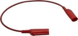 Pomona - Red Electrical Test Equipment Patch Cord - Use with Alligators Test Clips - Eagle Tool & Supply