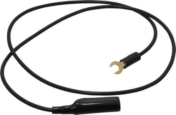 Pomona - Black Electrical Test Equipment Clip - Use with Insulated Spade Lug - Eagle Tool & Supply