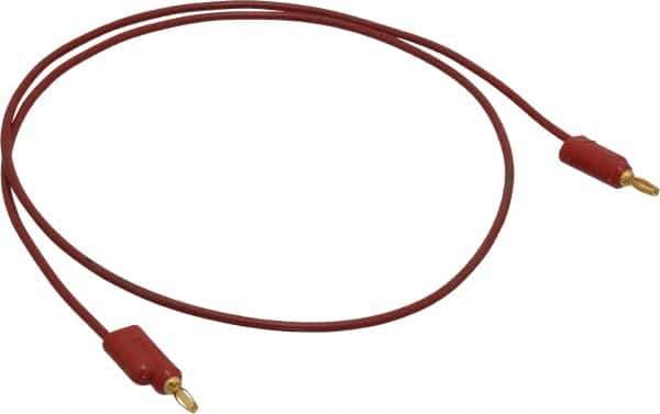 Pomona - Red Electrical Test Equipment Leads - Use with Banana Plugs - Eagle Tool & Supply