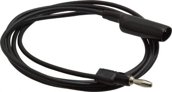 Pomona - Black Electrical Test Equipment Clip - Use with 0.300" Terminal, Banana Plugs - Eagle Tool & Supply