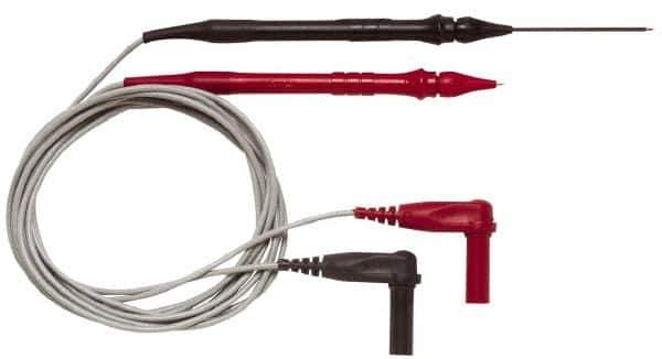 Pomona - Black/Red Electrical Test Equipment Probe Set - Use with Digital Multimeters - Eagle Tool & Supply