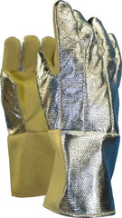 Steel Grip - Size Universal Wool Lined Aluminized Thermonol Welding Glove - Eagle Tool & Supply