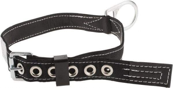 Miller - Size M, 35 to 43 Inch Waist, 1-3/4 Inch Wide, Single D Ring Style Body Belt - Nylon Webbing, Tongue Buckle Connection - Eagle Tool & Supply