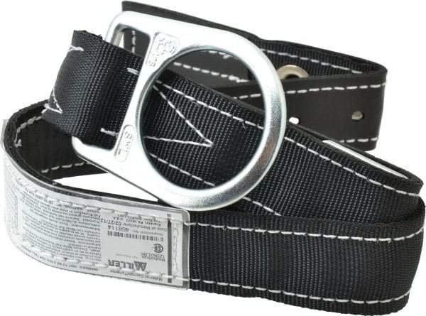 Miller - Size XL, 42 to 50 Inch Waist, 1-3/4 Inch Wide, Single D Ring Style Body Belt - Nylon Webbing, Tongue Buckle Connection - Eagle Tool & Supply