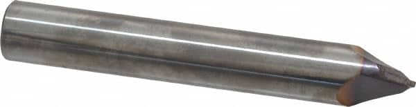 Niagara Cutter - 3/8" Diam 2 Flute Single End Solid Carbide Chamfer Mill - Eagle Tool & Supply