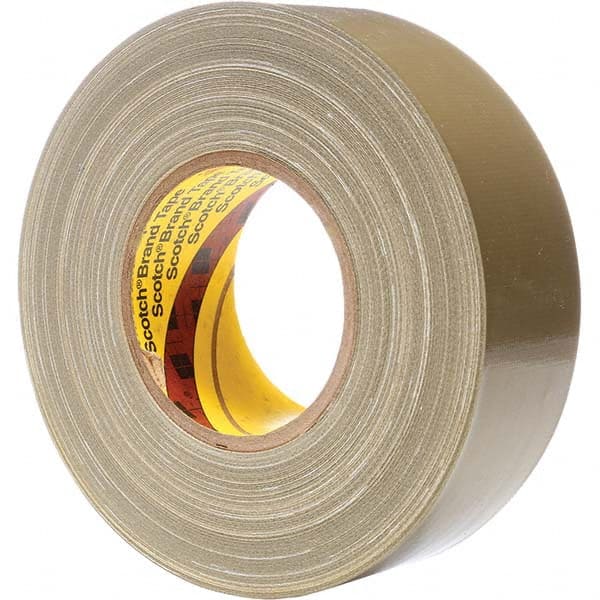 3M - 54.8m x 48mm x 11.7 mil Olive Green Polyethylene Cloth Duct Tape - Eagle Tool & Supply