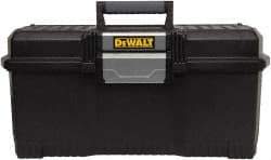 DeWALT - 1 Compartment Tool Box - 24" Wide x 11-1/2" Deep x 10-29/32" High, Metal/Resin, Black - Eagle Tool & Supply