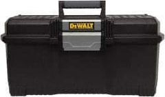 DeWALT - 1 Compartment Tool Box - 24" Wide x 11-1/2" Deep x 10-29/32" High, Metal/Resin, Black - Eagle Tool & Supply
