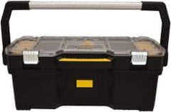 DeWALT - 16 Compartment Tool Tote - 26-3/8" Wide x 12-23/32" Deep x 11-13/64" High, Metal/Resin/Plastic, Black - Eagle Tool & Supply