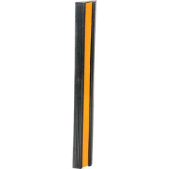Vestil - 36" Long x 5-1/8" Wide x 1-3/8" High, Bumper Stop - Yellow & Black - Eagle Tool & Supply
