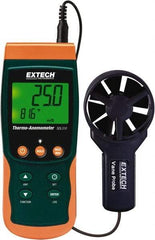 Extech - 0.4 to 25 m/Sec Air Thermo Anemometer - 122°F Max - Eagle Tool & Supply