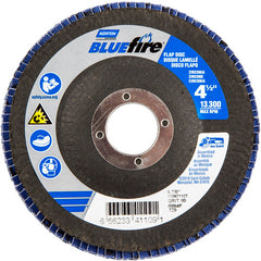 ‎4-1/2″ × 7/8″ 80 Grit Type 29 BlueFire Flap Disc - Eagle Tool & Supply