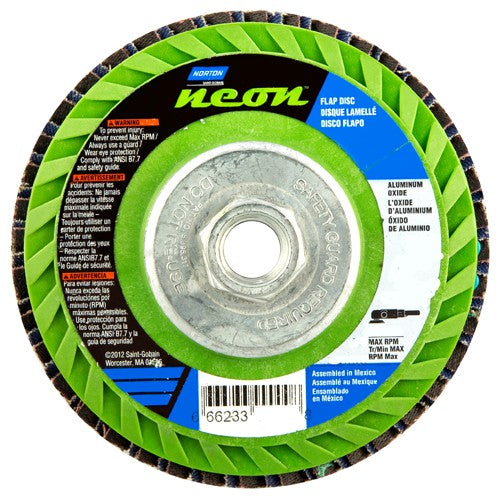 ‎4-1/2 × 5/8 - 11″ Gemini Plastic Flat Flap Disc Type 27 P40 Grit R766 Zirconia Alumina - Eagle Tool & Supply