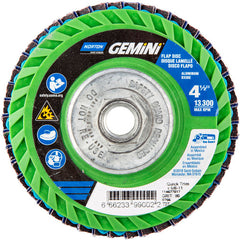 ‎4-1/2 × 5/8 - 11″ Gemini Plastic Flat Flap Disc Type 27 P80 Grit R766 Zirconia Alumina - Eagle Tool & Supply