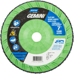 7 × 7/8″ Gemini Plastic Flat Flap Disc Type 27 P40 Grit R766 Zirconia Alumina - Eagle Tool & Supply